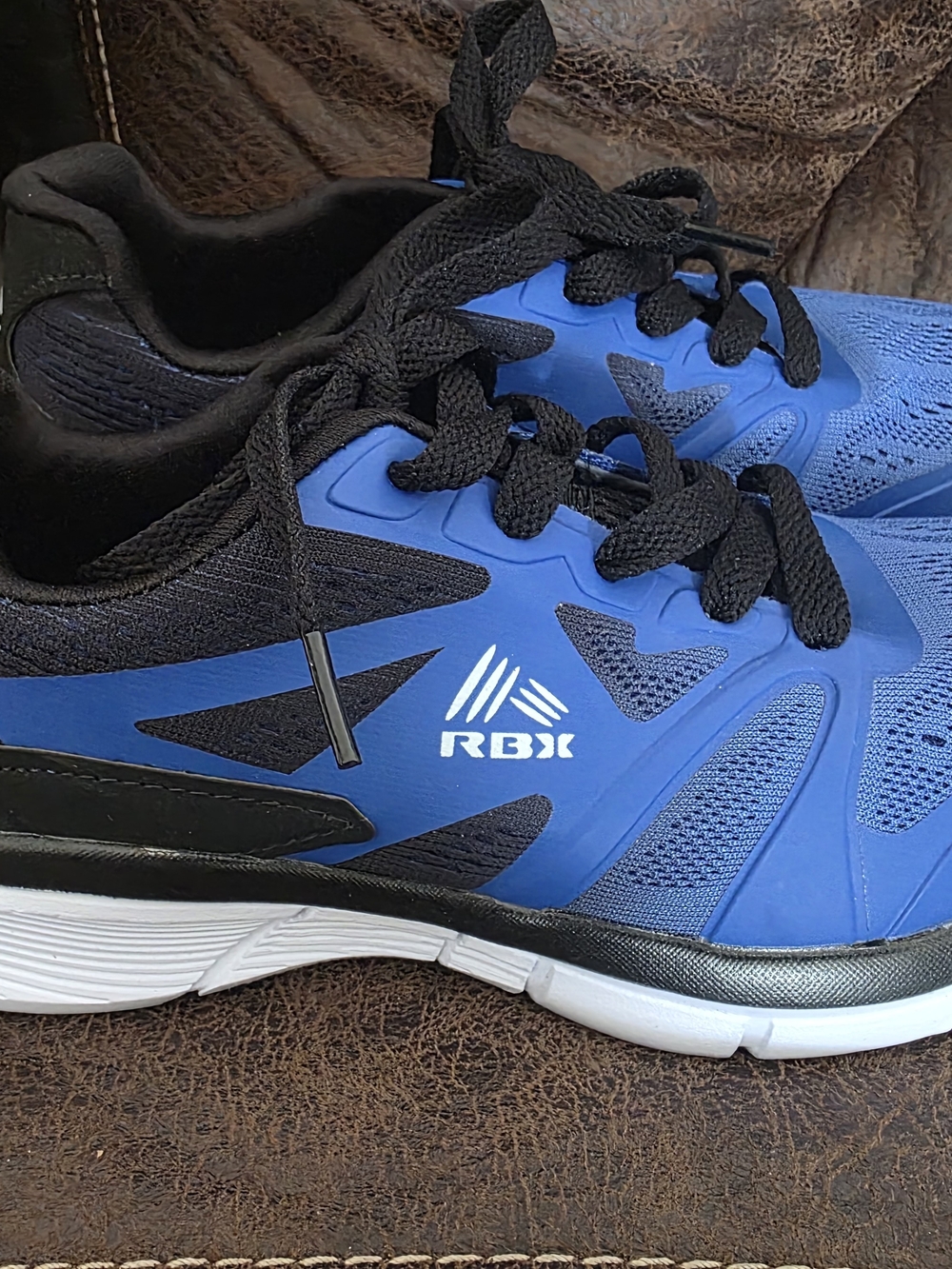 RBX Blue and Black Athletic Sneakers Child Sz 4 Nwot